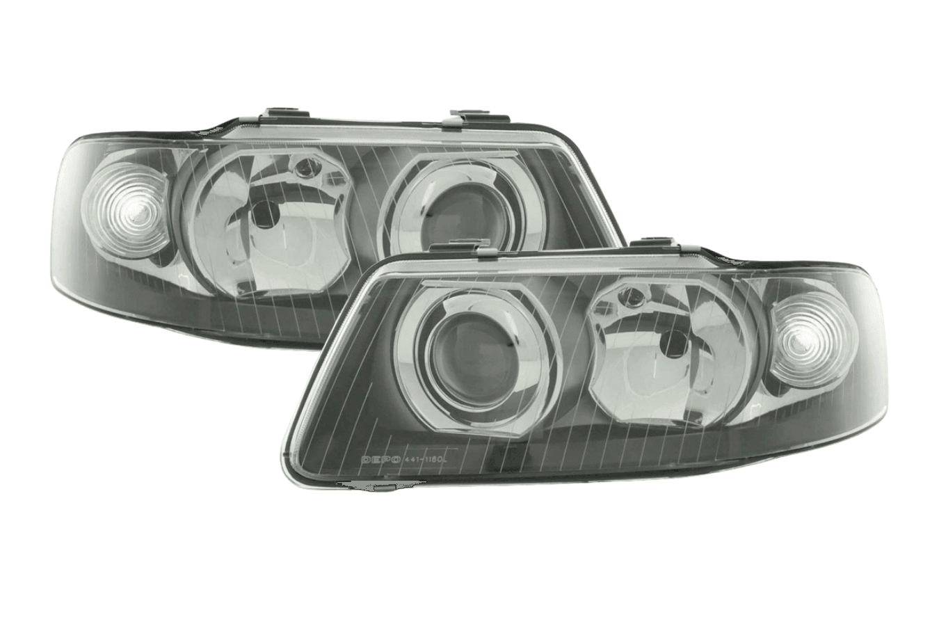 Audi A3 (8L) Black Headlight Set (2000-2003)