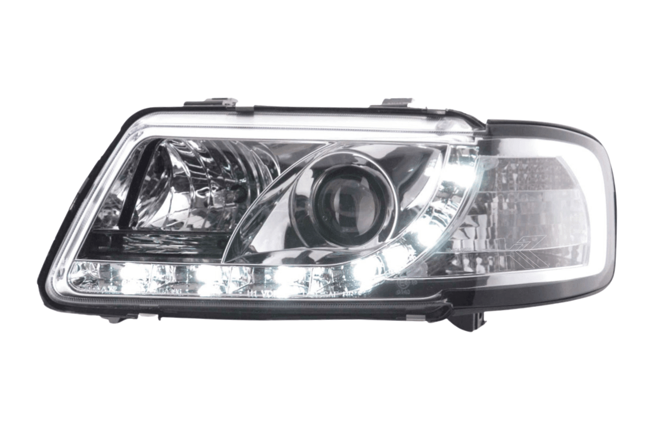 Audi A3 (8L) Chrome LED Headlights with Daytime Running Lights  (1996-2000)