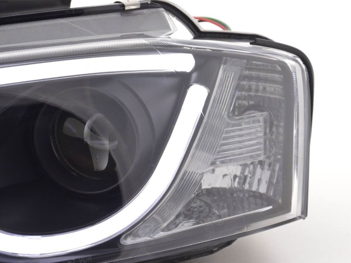 Audi A3 (8P 8PA) Black LED Headlights with Daytime Running Lights (2008-2012)