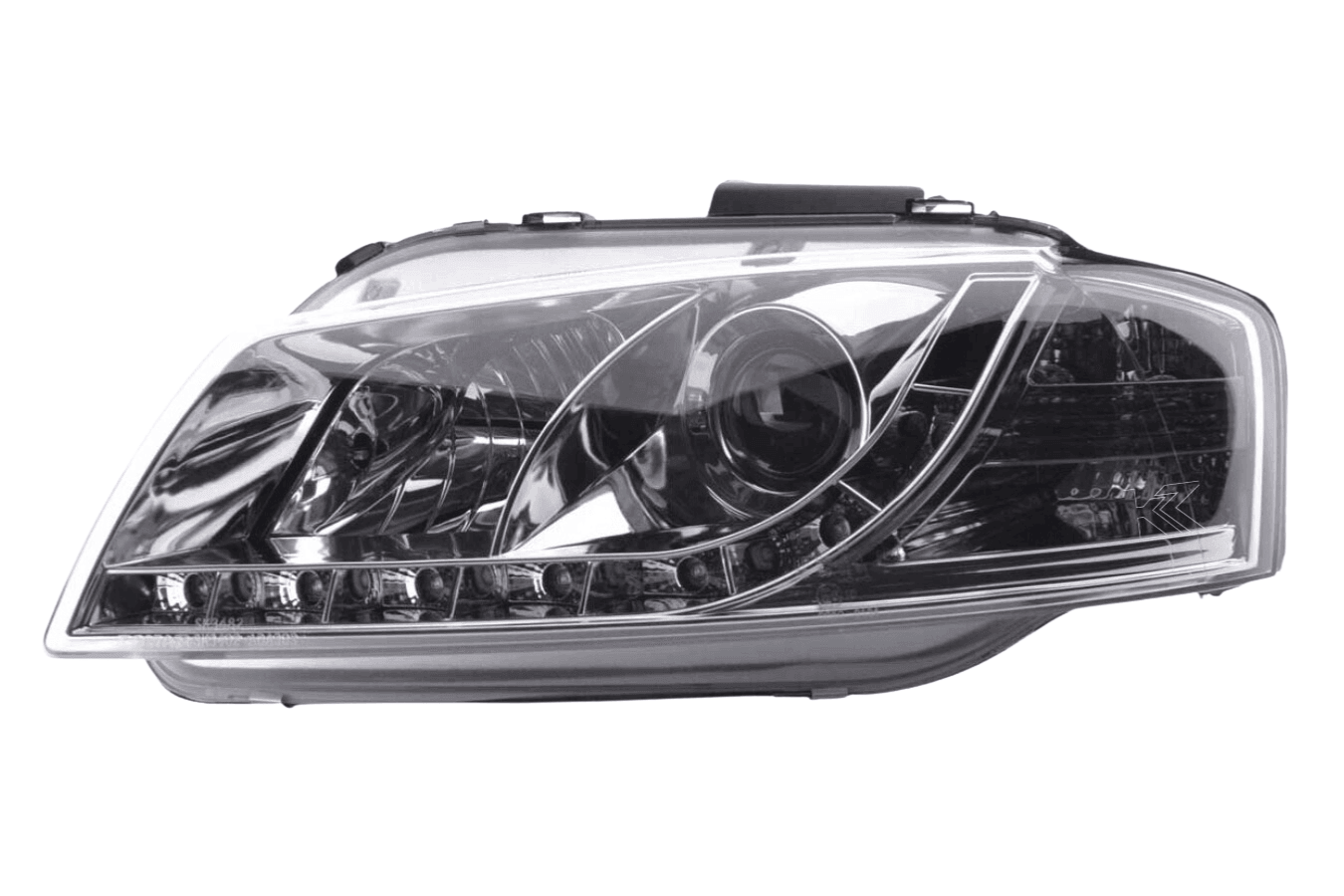 Audi A3 (8P / 8PA) Chrome LED Headlights with Daytime Running Lights (2003 - 2007)