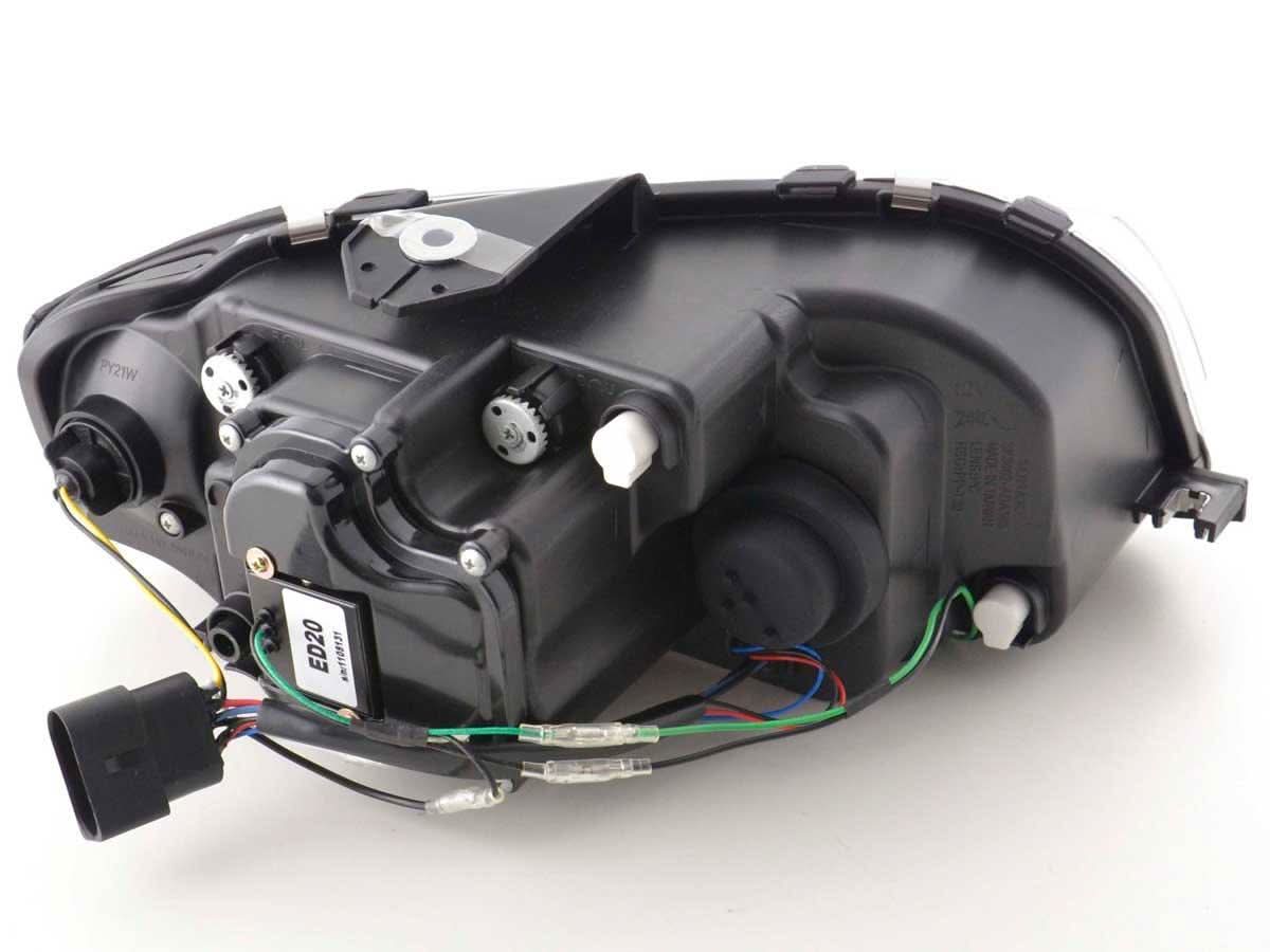 Audi A3 (8P / 8PA) Chrome LED Headlights with Daytime Running Lights (2003 - 2007)