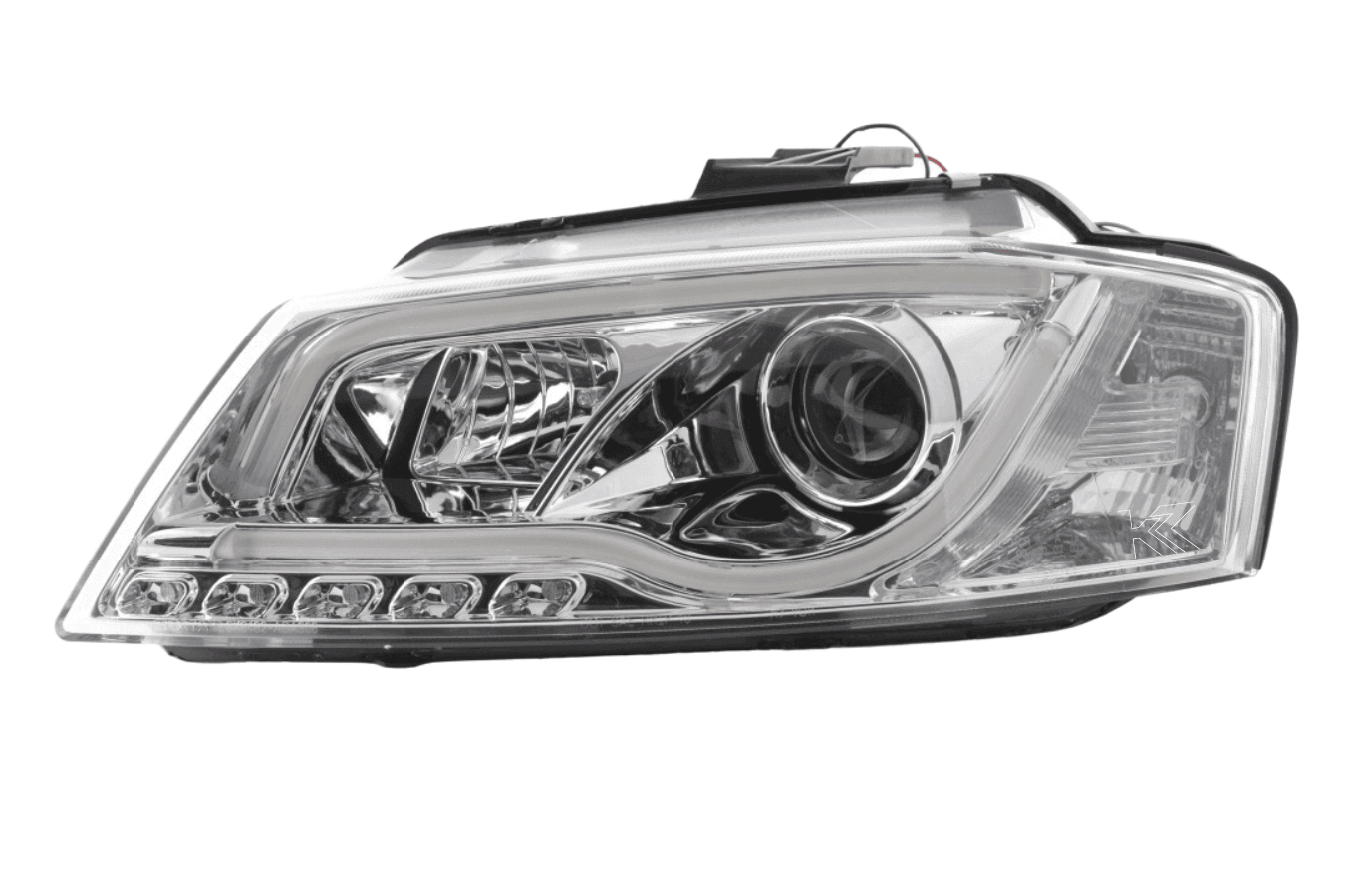 Audi A3 (8P 8PA) Chrome LED Headlights with Daytime Running Lights (2008-2012)