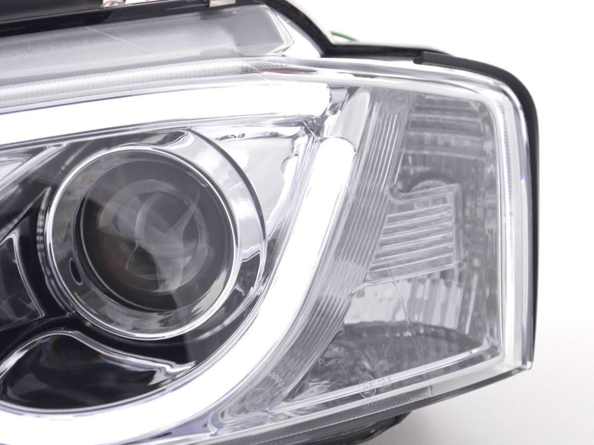 Audi A3 (8P 8PA) Chrome LED Headlights with Daytime Running Lights (2008-2012)