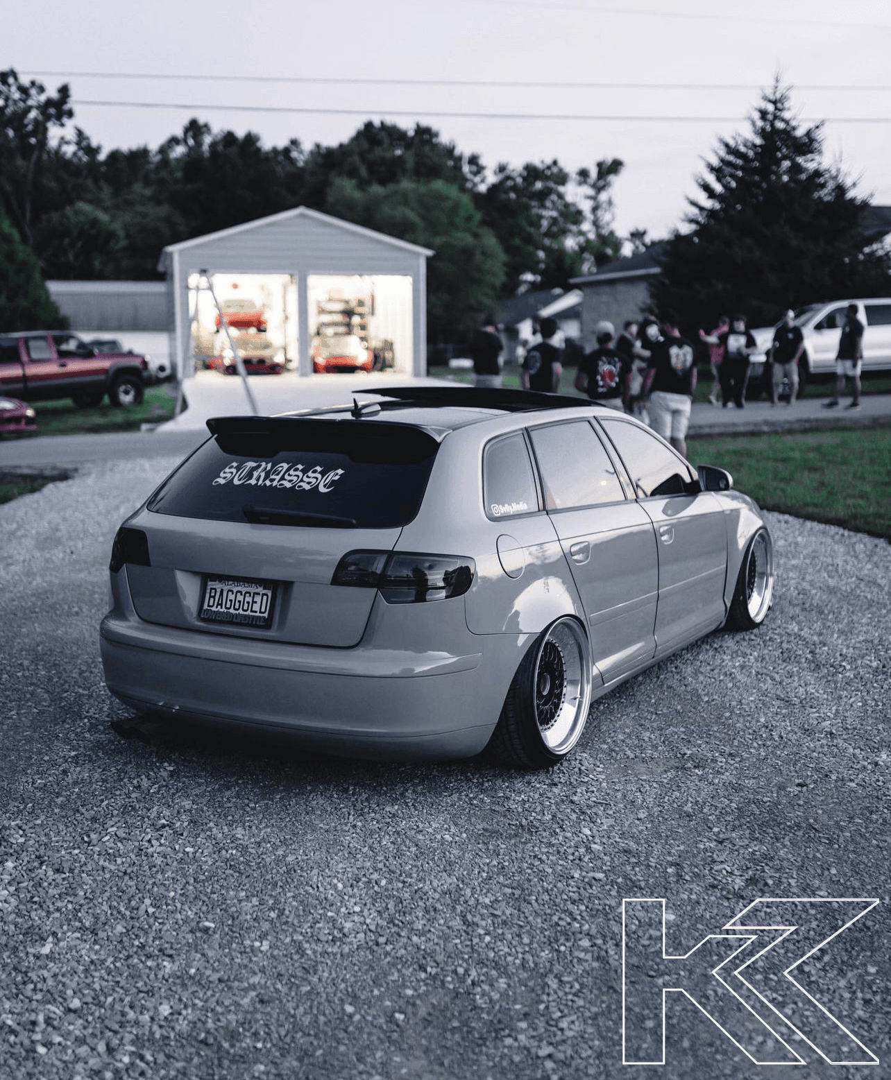 Audi A3 (8p) Hatchback Smoked/Clear LED Tail Lights (2004-2008)