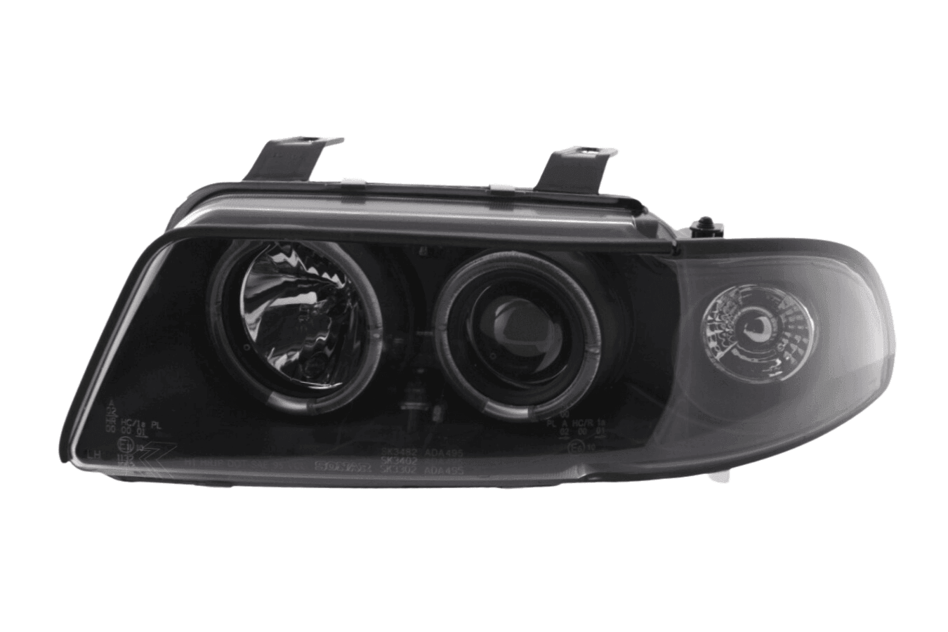 Audi A4 (B5 8D) Black Angel Eye Headlight Set (1995-1999)