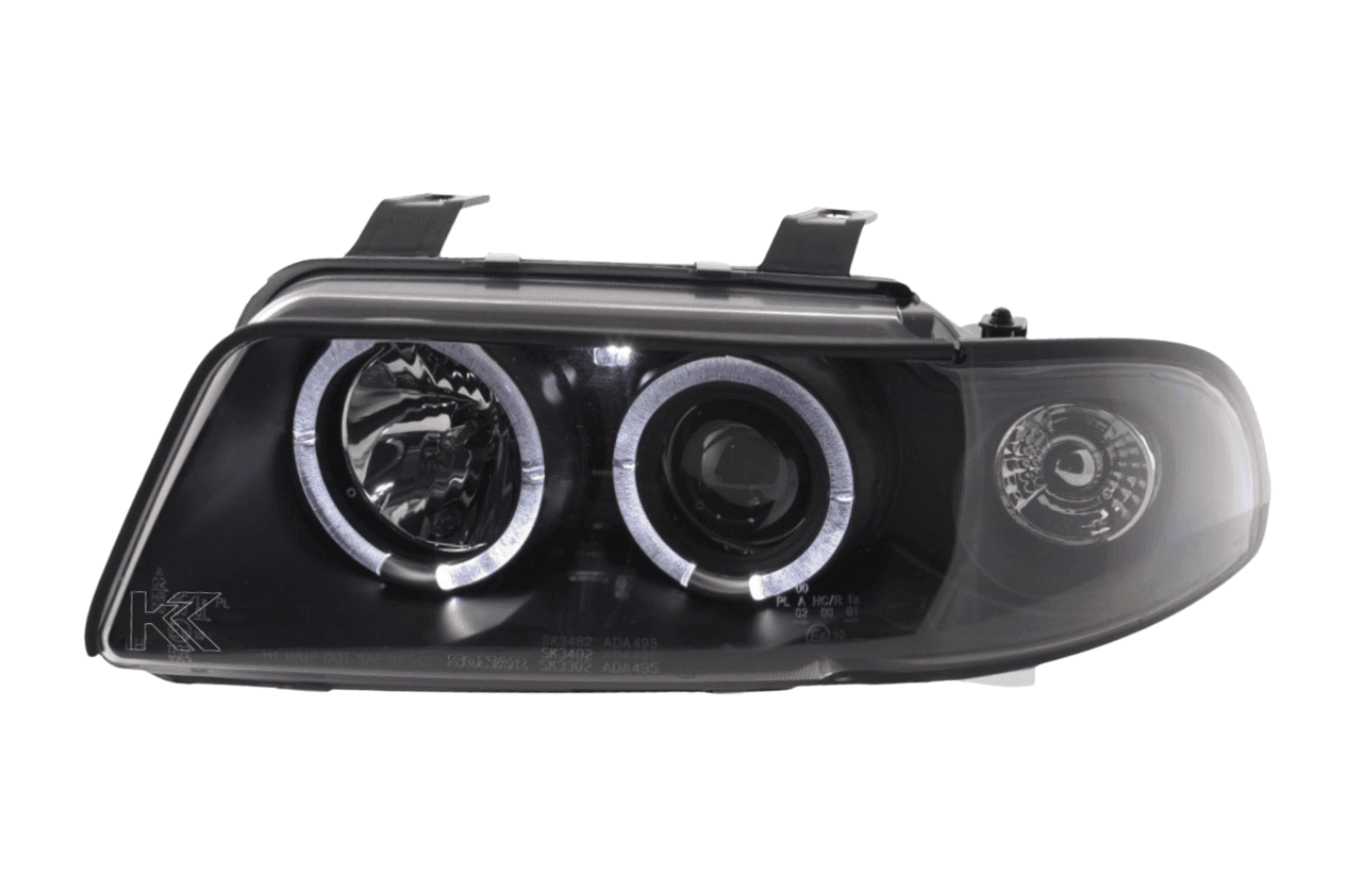 Audi A4 (B5 8D) Black Angel Eye Headlight Set (1995-1999)