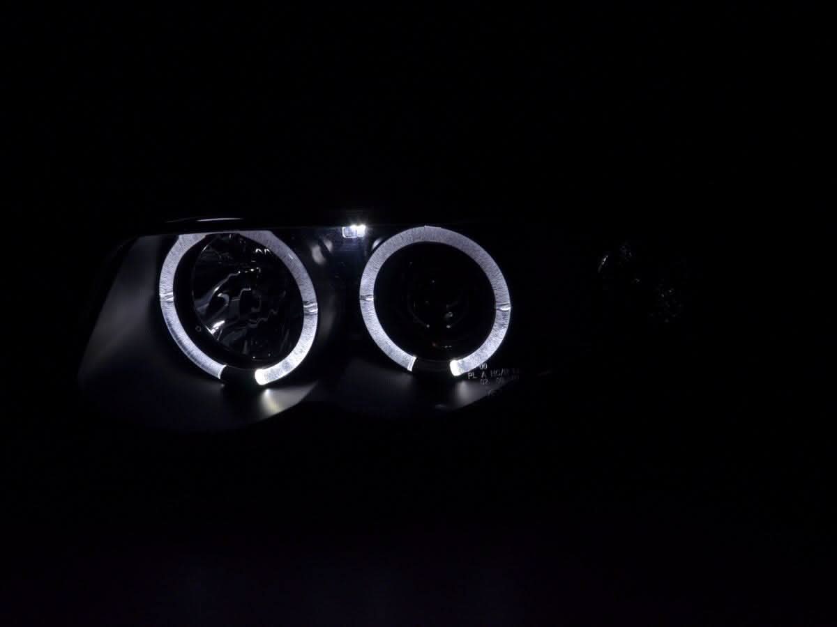 Audi A4 (B5 8D) Black Angel Eye Headlight Set (1995-1999)