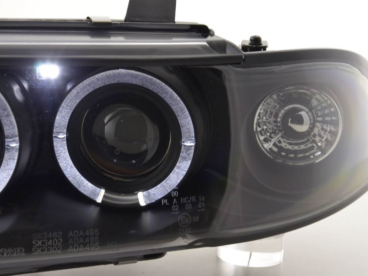 Audi A4 (B5 8D) Black Angel Eye Headlight Set (1995-1999)