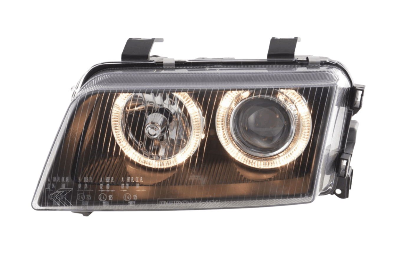 Audi A4 (B5 8D) Black Angel Eye Headlights (1995-1999)