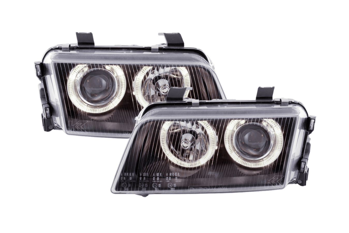 Audi A4 (B5 8D) Black Angel Eye Headlights (1995-1999)