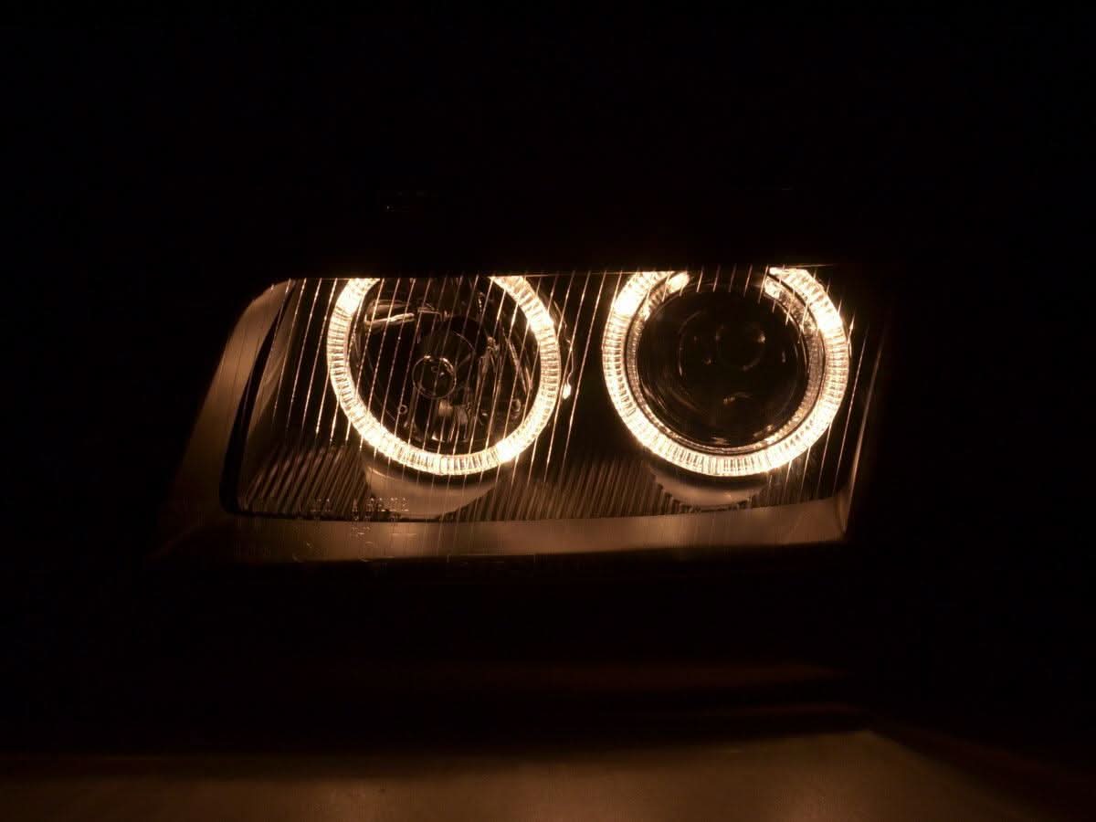 Audi A4 (B5 8D) Black Angel Eye Headlights (1995-1999)
