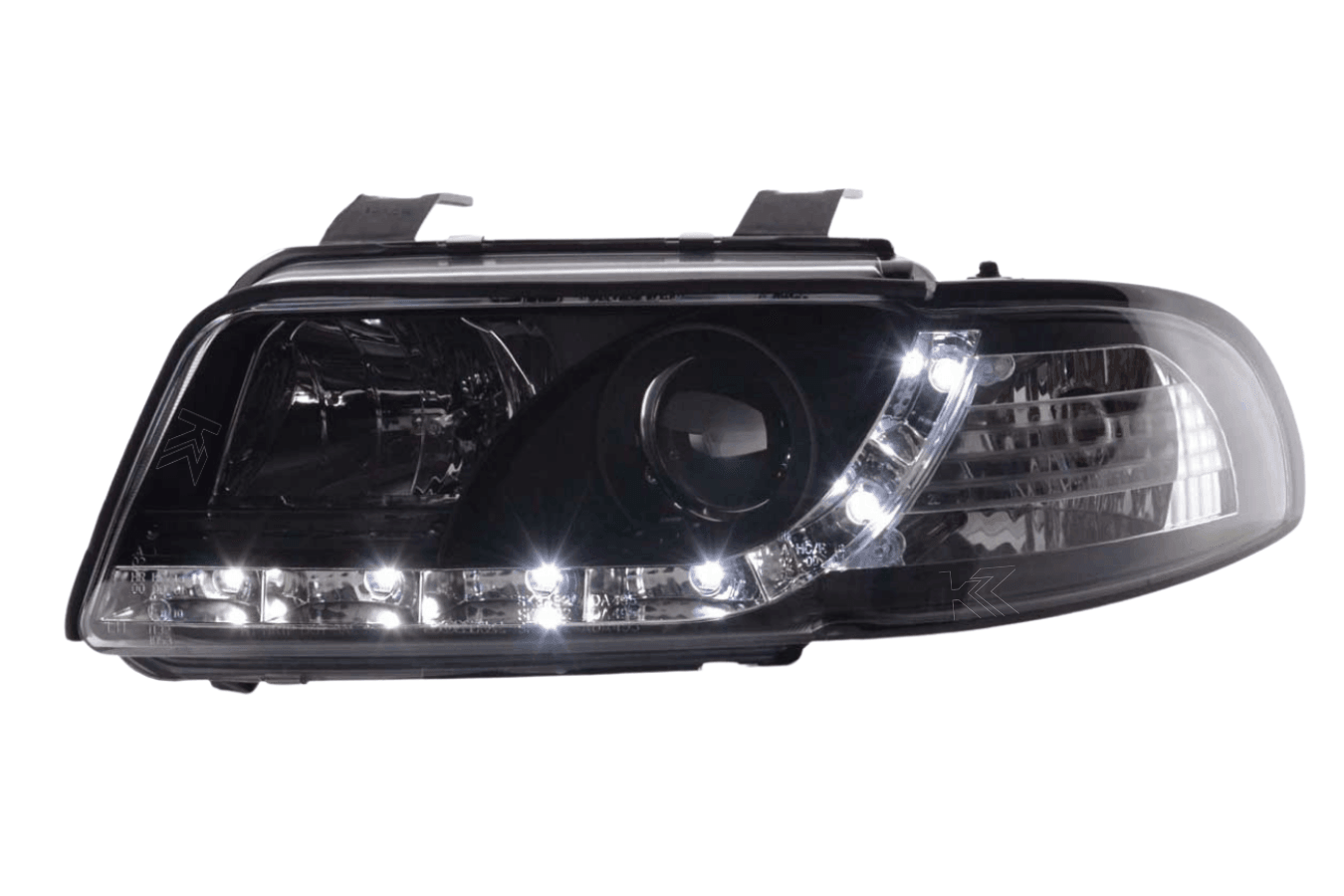 Audi A4 (B5 8D) Black LED Headlights with Daytime Running Lights (1995-1999)