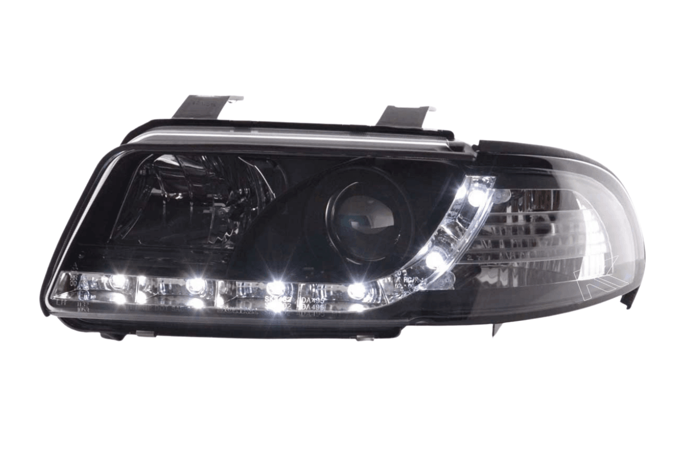 Audi A4 (B5 8D) Black LED Headlights with Daytime Running Lights (1999-2001)