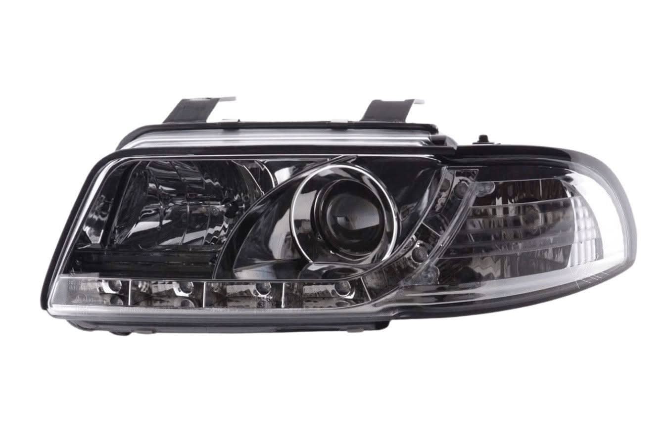 Audi A4 (B5 8D) Chrome LED Headlights with Daytime Running Lights (1995-1999)