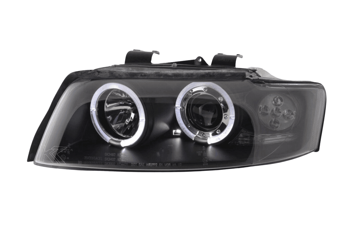 Audi A4 (B6 8E) Black Angel Eyes Headlight Set (2001-2004)