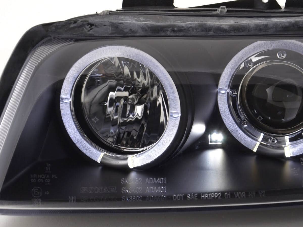 Audi A4 (B6 8E) Black Angel Eyes Headlight Set (2001-2004)