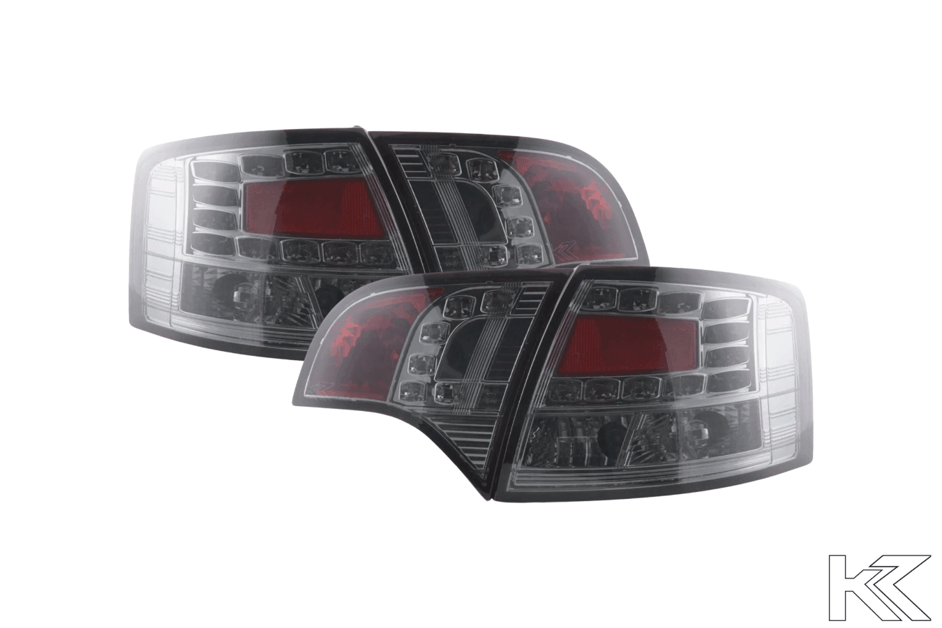 Audi A4 (B7/8E) Avant Chrome Smoke LED Taillights Set (2004-2008)
