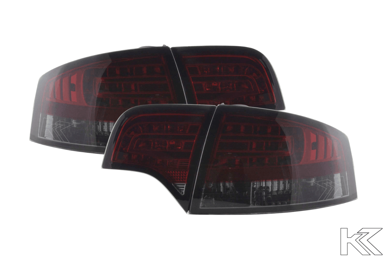 Audi A4 (B7/8E) Sedan Red Smoke LED Taillights Set (2004-2007)