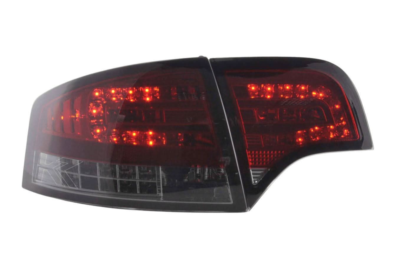 Audi A4 (B7/8E) Sedan Red Smoke LED Taillights Set w/ LED Indicators (2004-2007)