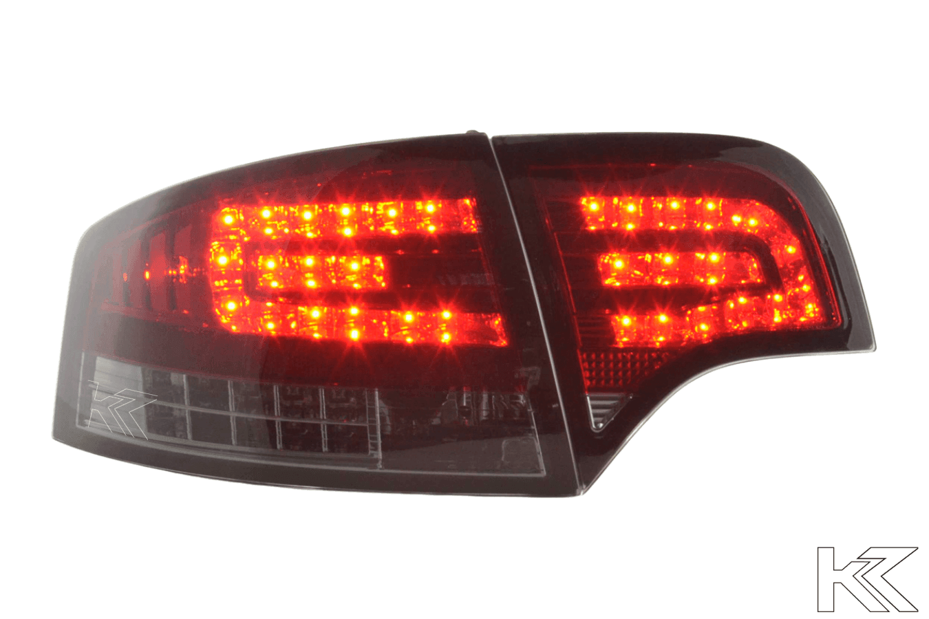 Audi A4 (B7/8E) Sedan Red Smoke LED Taillights Set w/ LED Indicators (2004-2007)