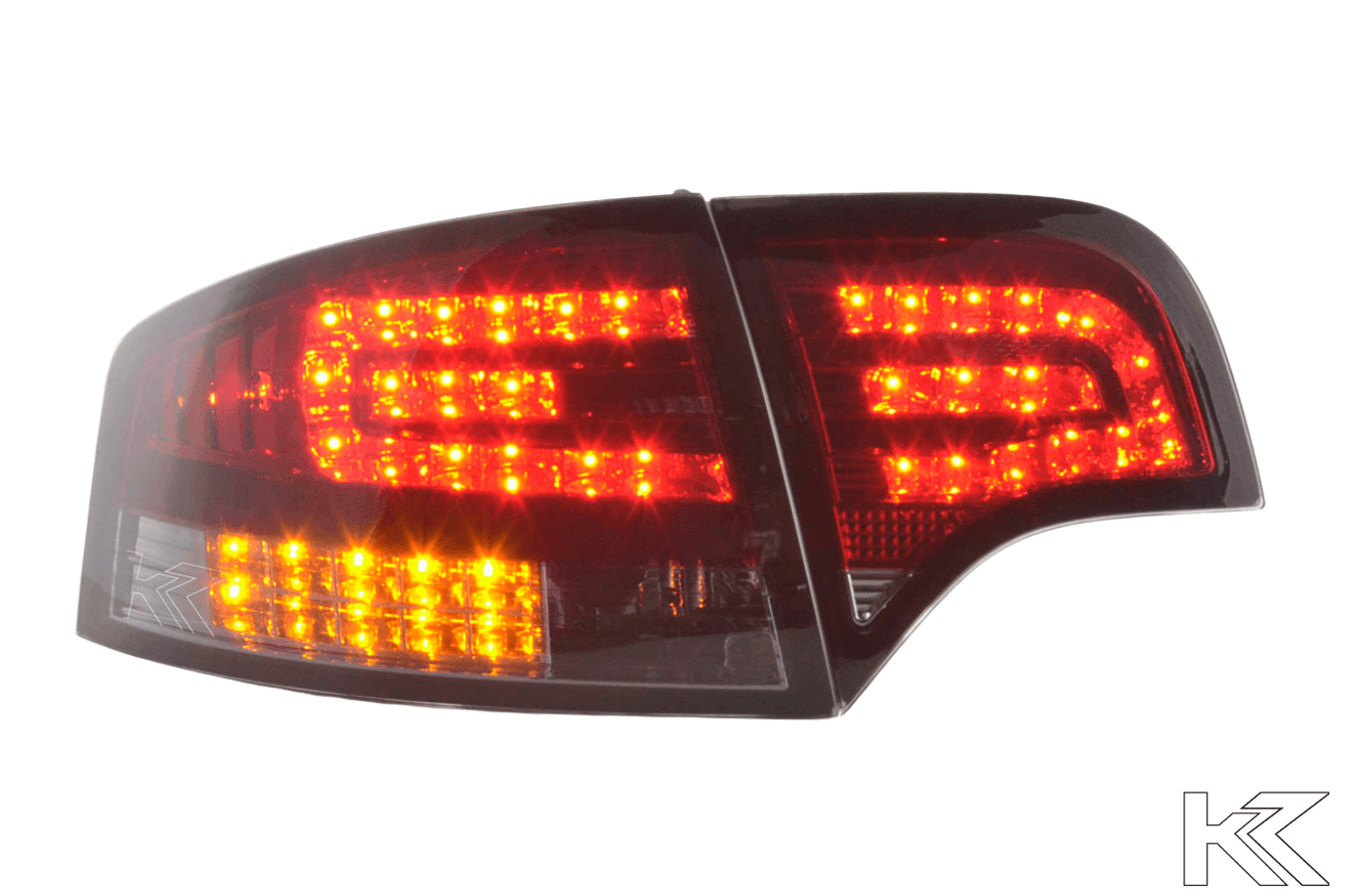 Audi A4 (B7/8E) Sedan Red Smoke LED Taillights Set w/ LED Indicators (2004-2007)