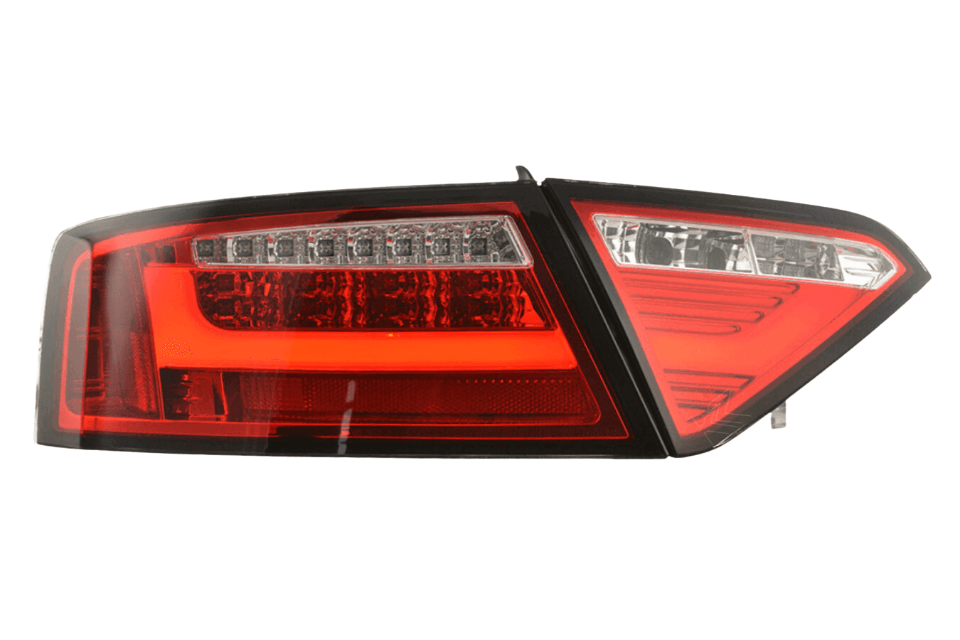 Audi A5 (B8-8T) Coupe Red LED LightBar Taillights (2007-2011) - For Halogen Models