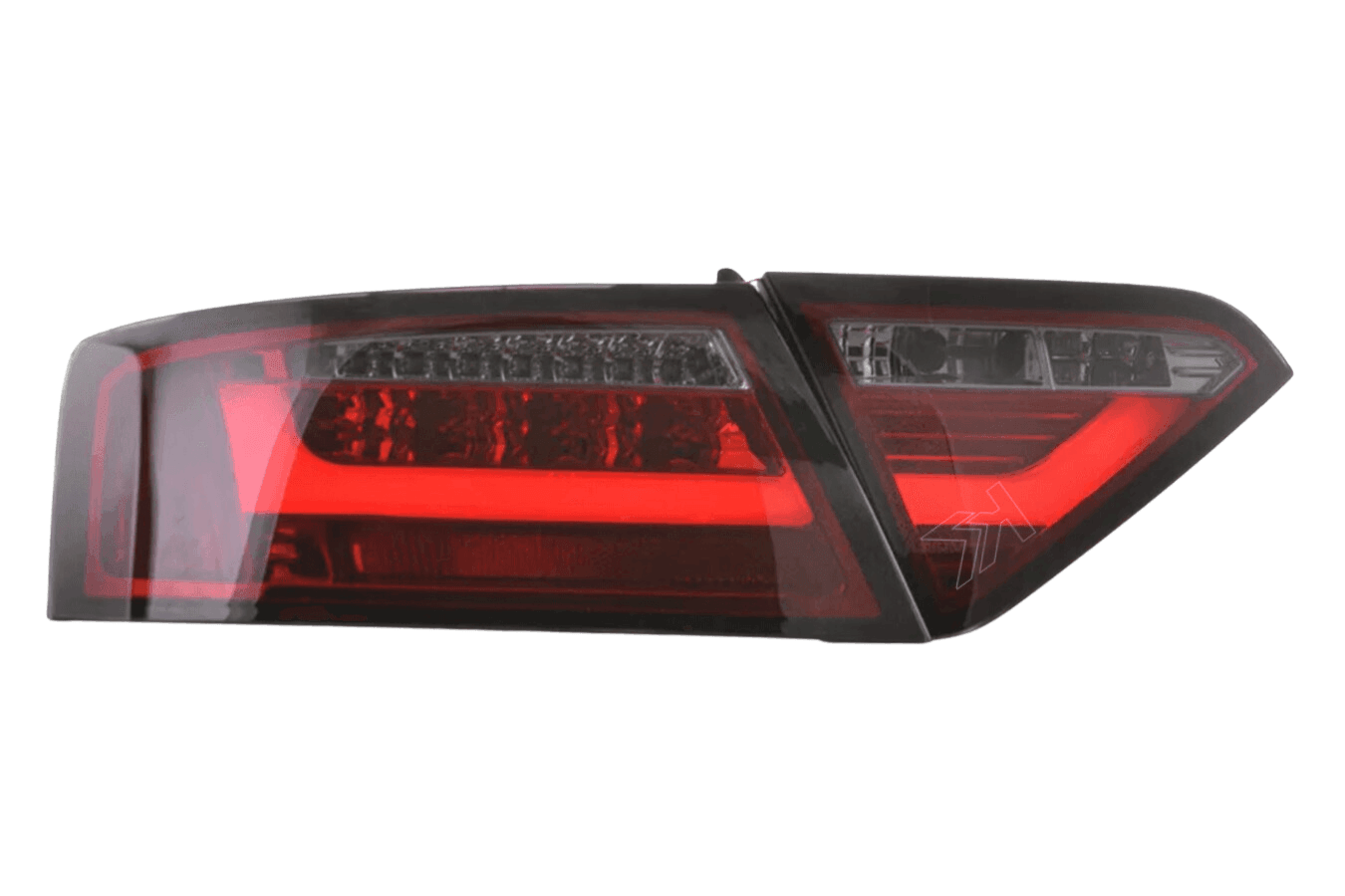 Audi A5 (B8-8T) Coupe Red Smoke LED LightBar Taillights (2007-2011) - For Halogen Models