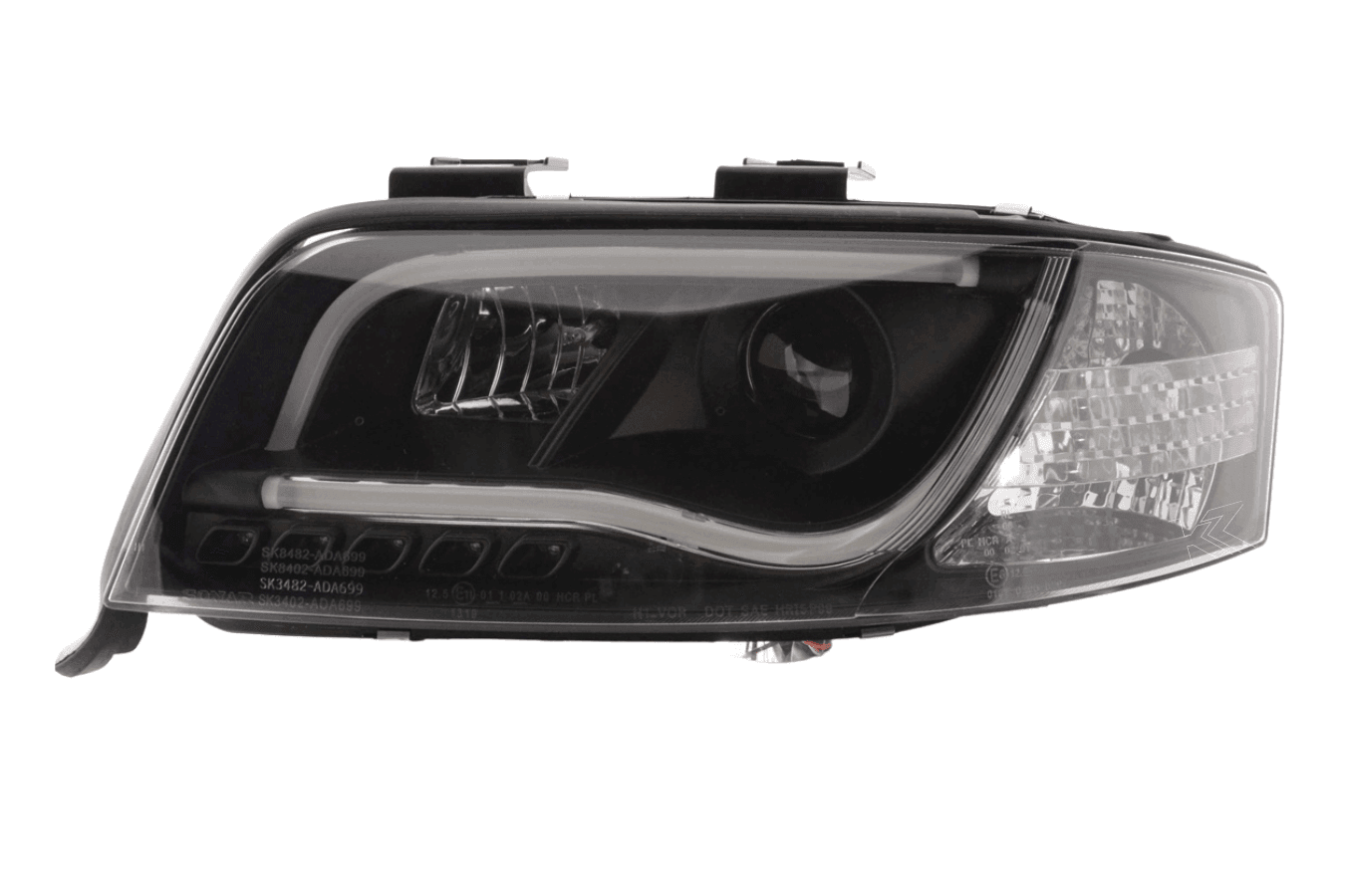 Audi A6 (C5 4B) Black LED Headlights with Daytime Running Lights (2001-2004)