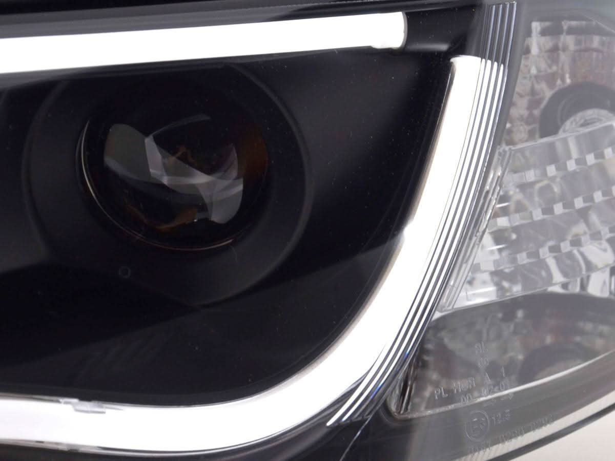 Audi A6 (C5 4B) Black LED Headlights with Daytime Running Lights (2001-2004)