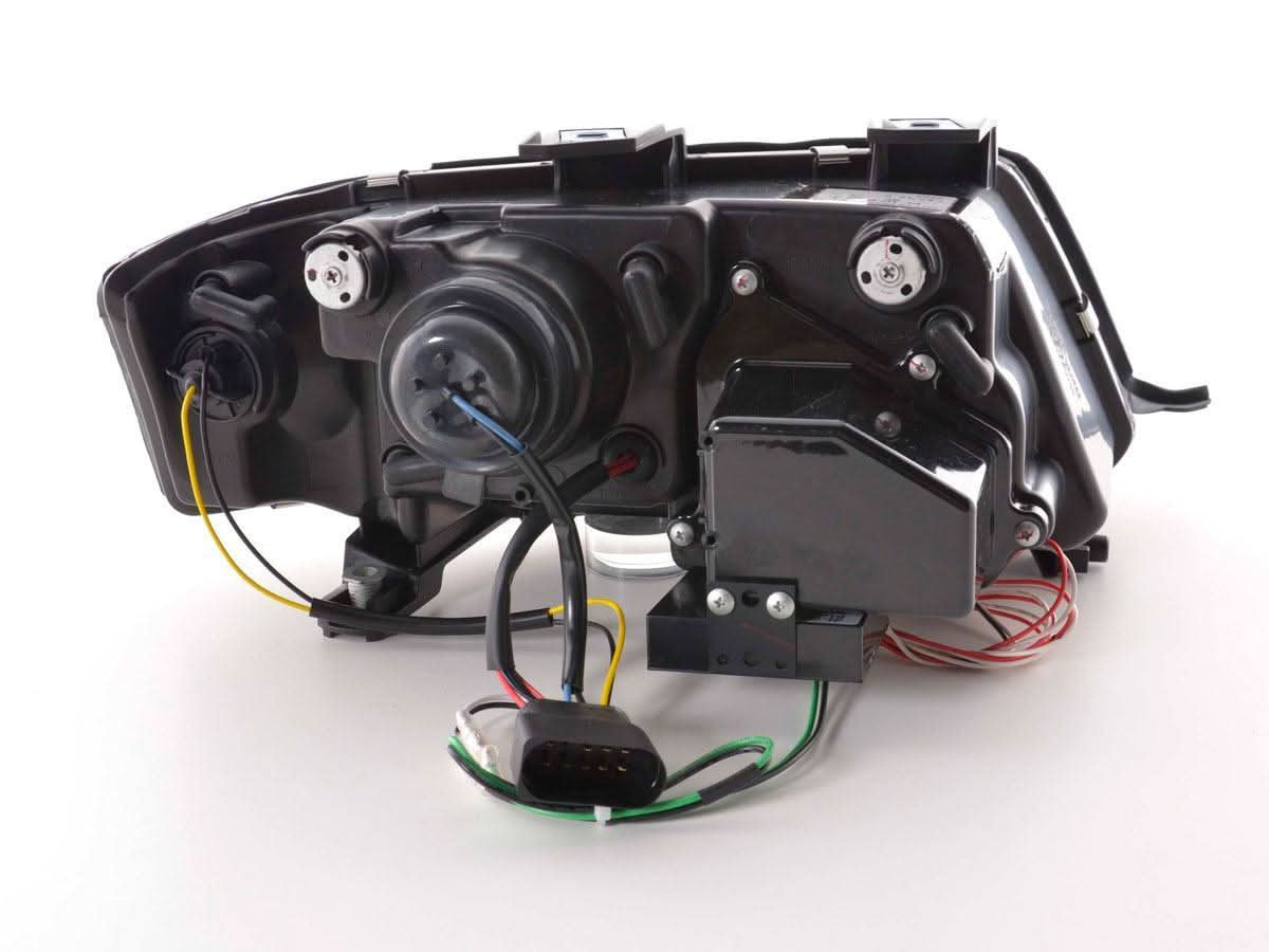 Audi A6 (C5 4B) Chrome LED Headlights with Daytime Running Lights (1997-2001)