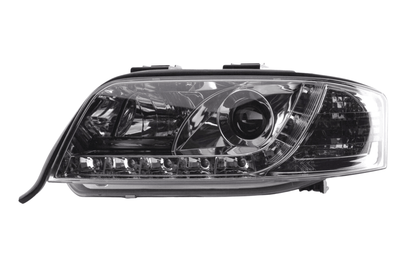 Audi A6 (C5 4B) Chrome LED Headlights with Daytime Running Lights (2001-2004)