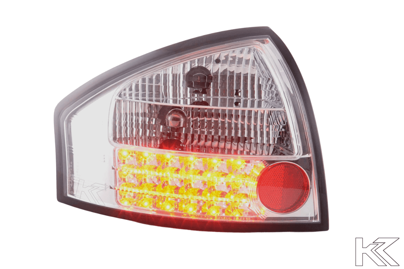 Audi A6 (C5/4B) Sedan Chrome Clear LED Taillights Set (1997-2003)