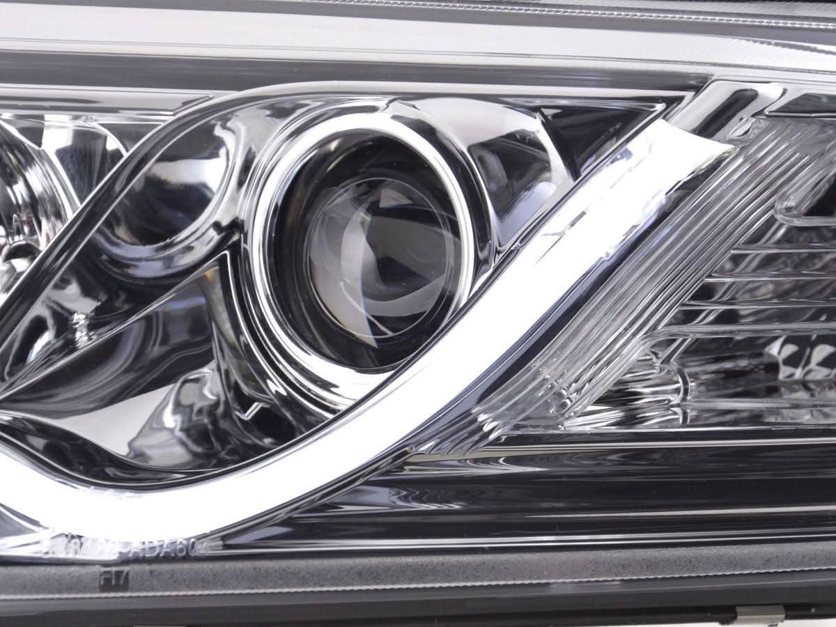 Audi A6 (C6 4F) Chrome LED Headlights with Daytime Running Lights (2004-2008)
