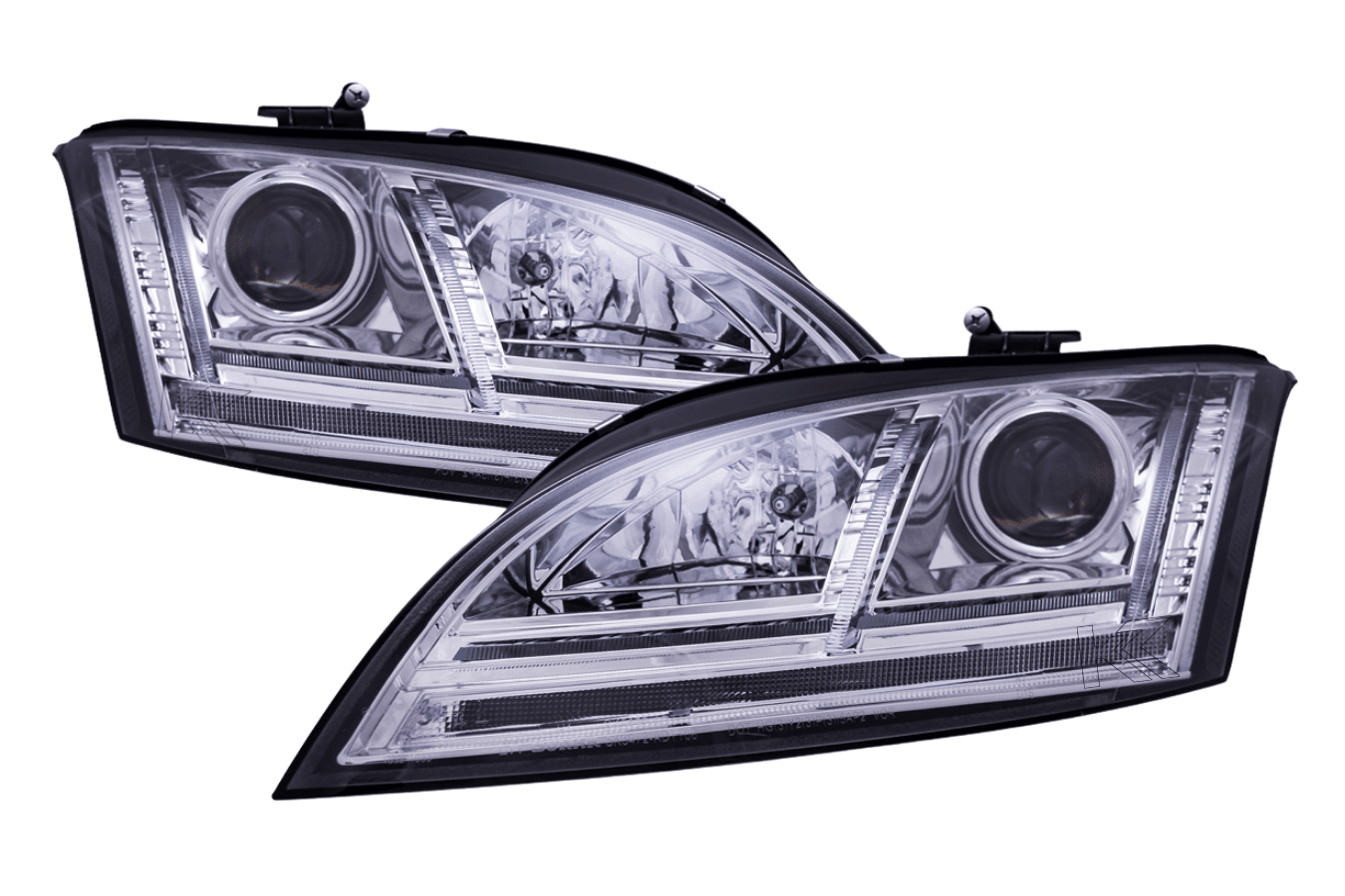 Audi TT 8J Chrome Daylight LED Parking Light Headlights (2006-2011)