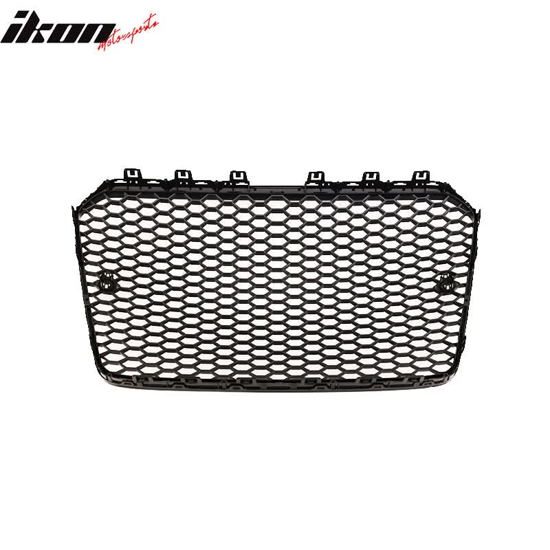 2013-2016 Audi A4 RS4 Black Front Sport Mesh Honeycomb Hood Grille