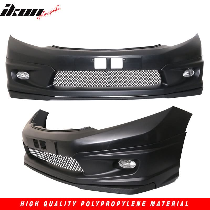 2012-2013Â Honda Civic 2Dr JDM Front Bumper Mug Lip Conversion Foglight