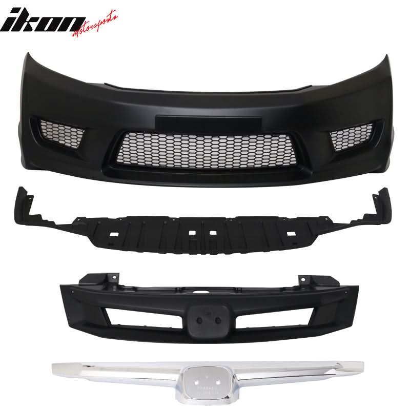 2012-2015 Honda Civic CTR Type R Unpainted Front Bumper Cover PP