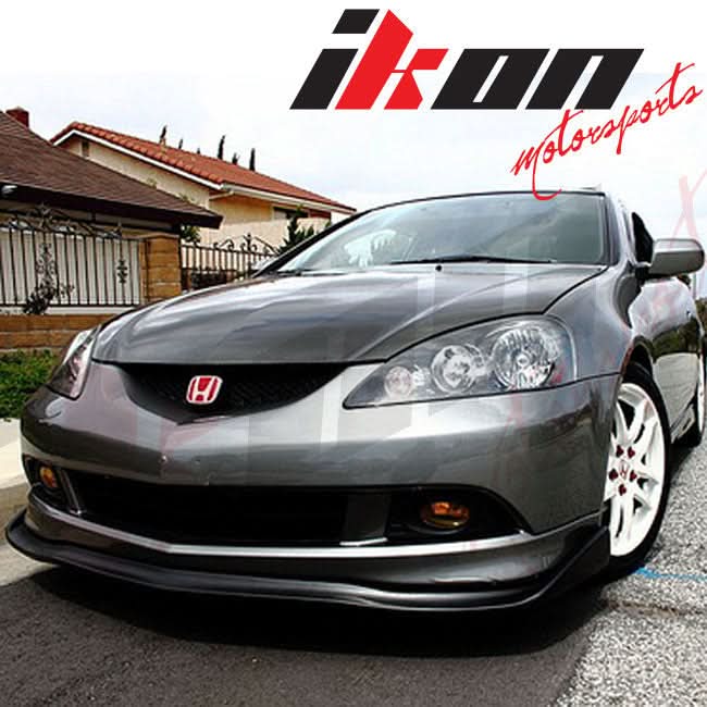 2005-2006 Acura RSX DC5 CS Style Unpainted Black Front Bumper Lip PU