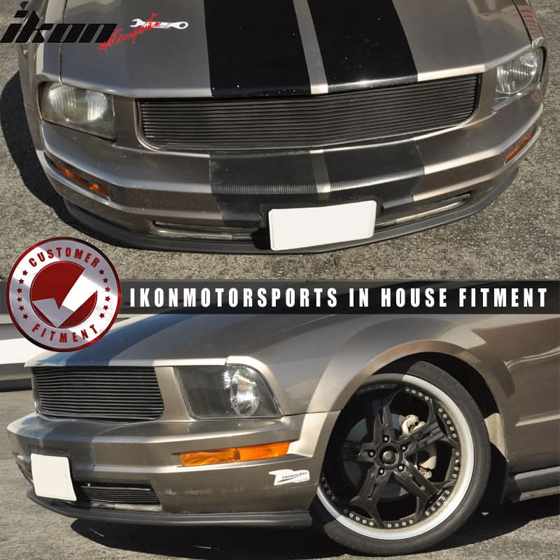 2005-2009 Ford Mustang V6 STI Style Front Bumper Lip Spoiler PU