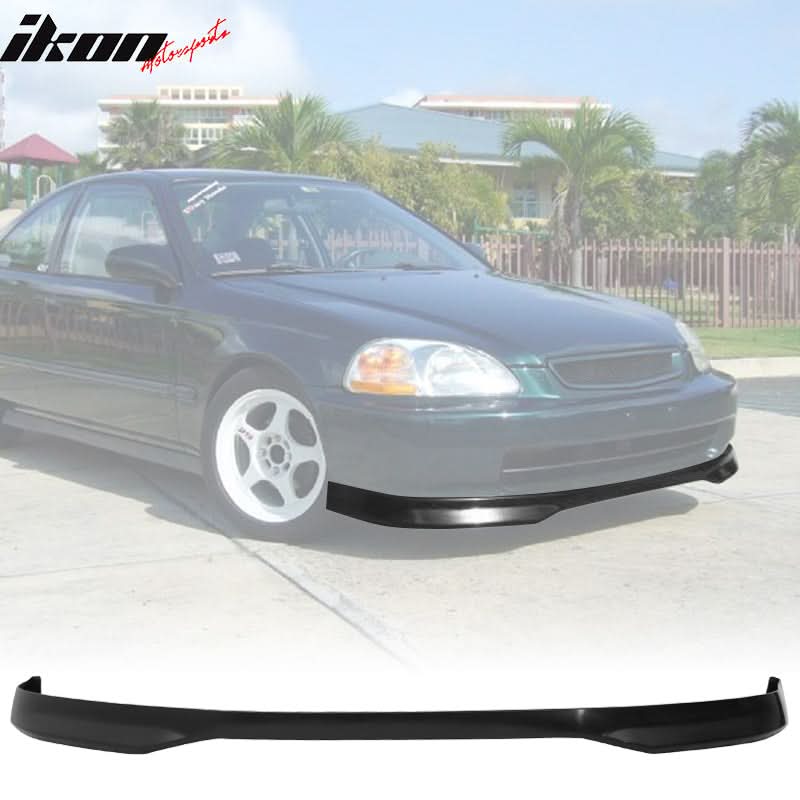 Fits 96-98 Honda Civic TR Front Bumper Lip + Sun Window Visor