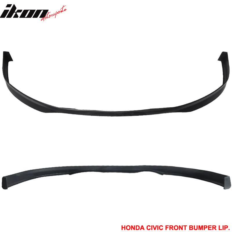 Fits 99-00 Civic T-R Front Bumper Lip +2PC Rear Bumper Lip Spats