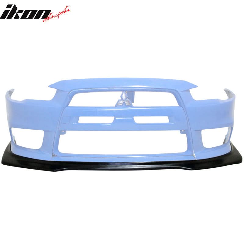 2008-2015 Mitsubishi Evolution EVO X 10 R Style PU Front Bumper Lip