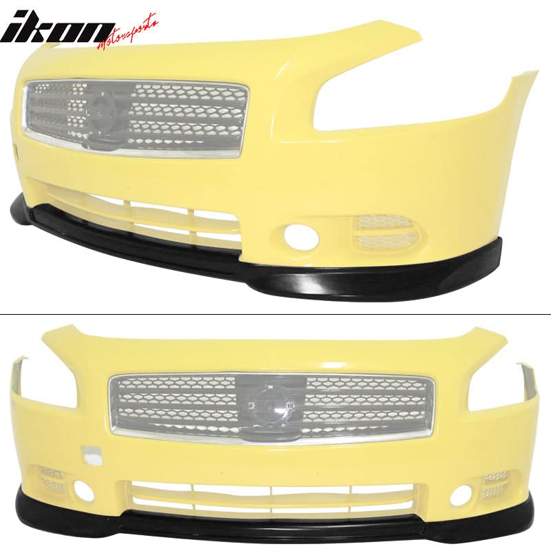 2009-2015 Nissan Maxima ST Style Unpainted Front Lip Splitter PU