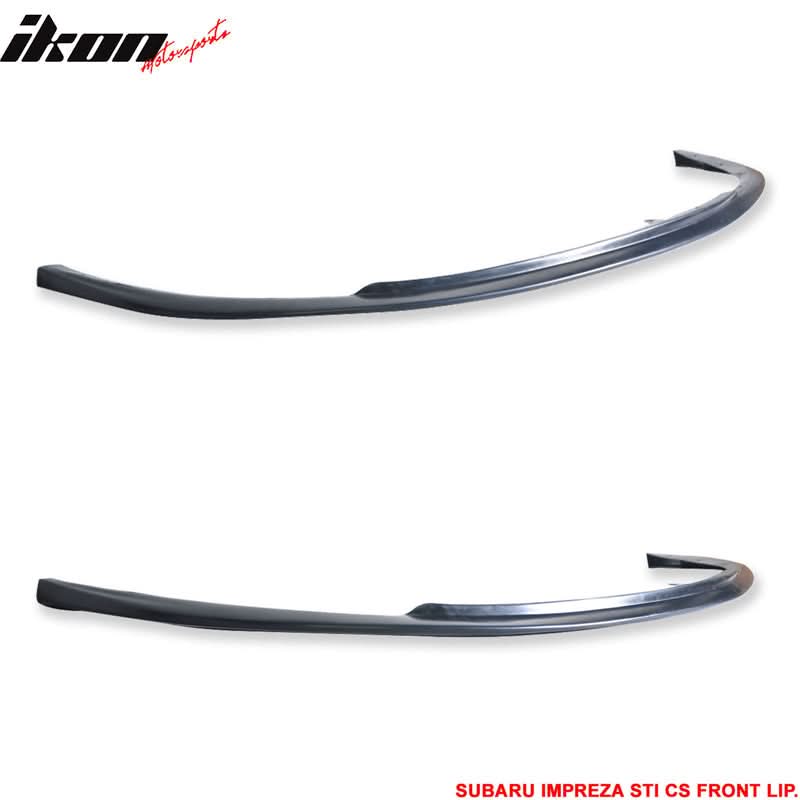 2008-2010 Subaru Impreza CS style Unpainted Black Front Bumper Lip PU