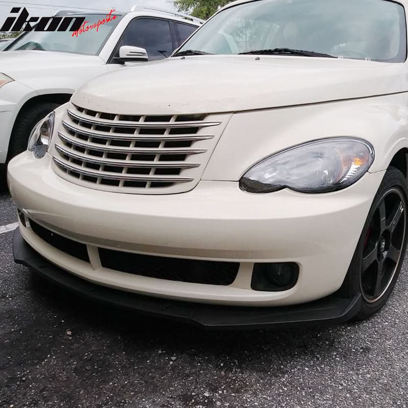 Universal Valance Front Bumper Lip Splitter Chin Spoiler 3PC PP