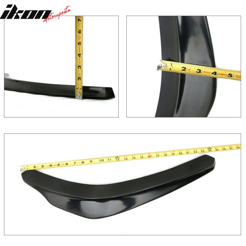 Universal 24x4" IKON Style Add On Front Bumper Lip Splitter PP 2PCS