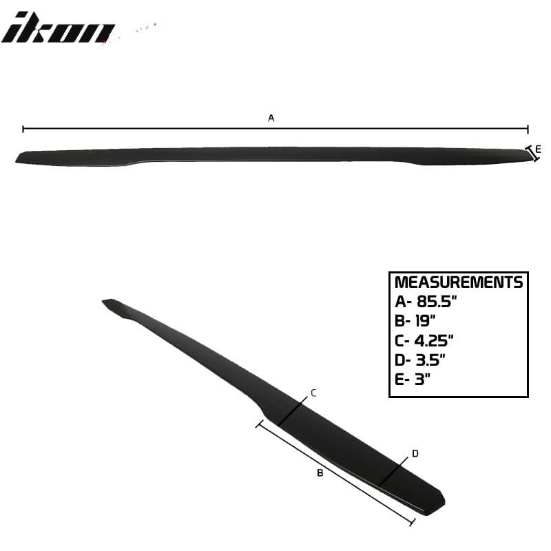 Universal 85.5 Inch IKON V3 Side Skirts Extension Pair PP