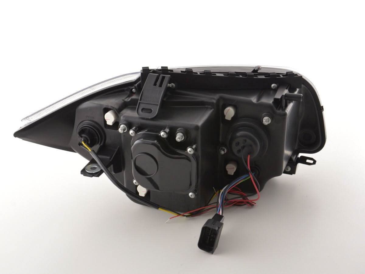 BMW 1-series E81 E82 E87 E88 Black Angel Eyes Headlight Set (2004-2011)