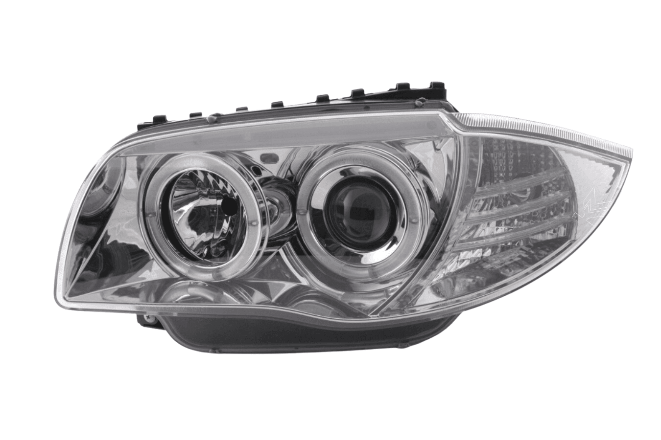 BMW 1-series E81 E82 E87 E88 Chrome Angel Eyes Headlight Set (2004 to 2011)