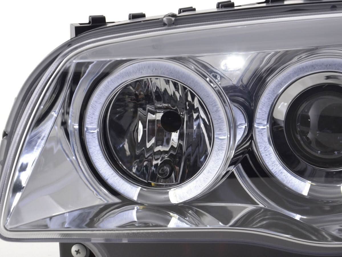 BMW 1-series E81 E82 E87 E88 Chrome Angel Eyes Headlight Set (2004 to 2011)